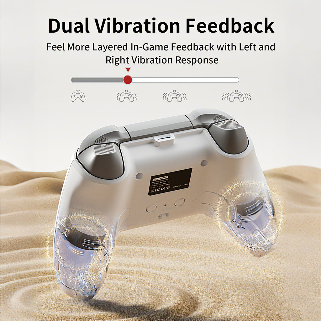 AOLION N10 Wireless Bluetooth Controller, Ergonomic Hall Effect Stick Gamepad, Compatible with PC, Steam, Switch, Accessories for Gamers