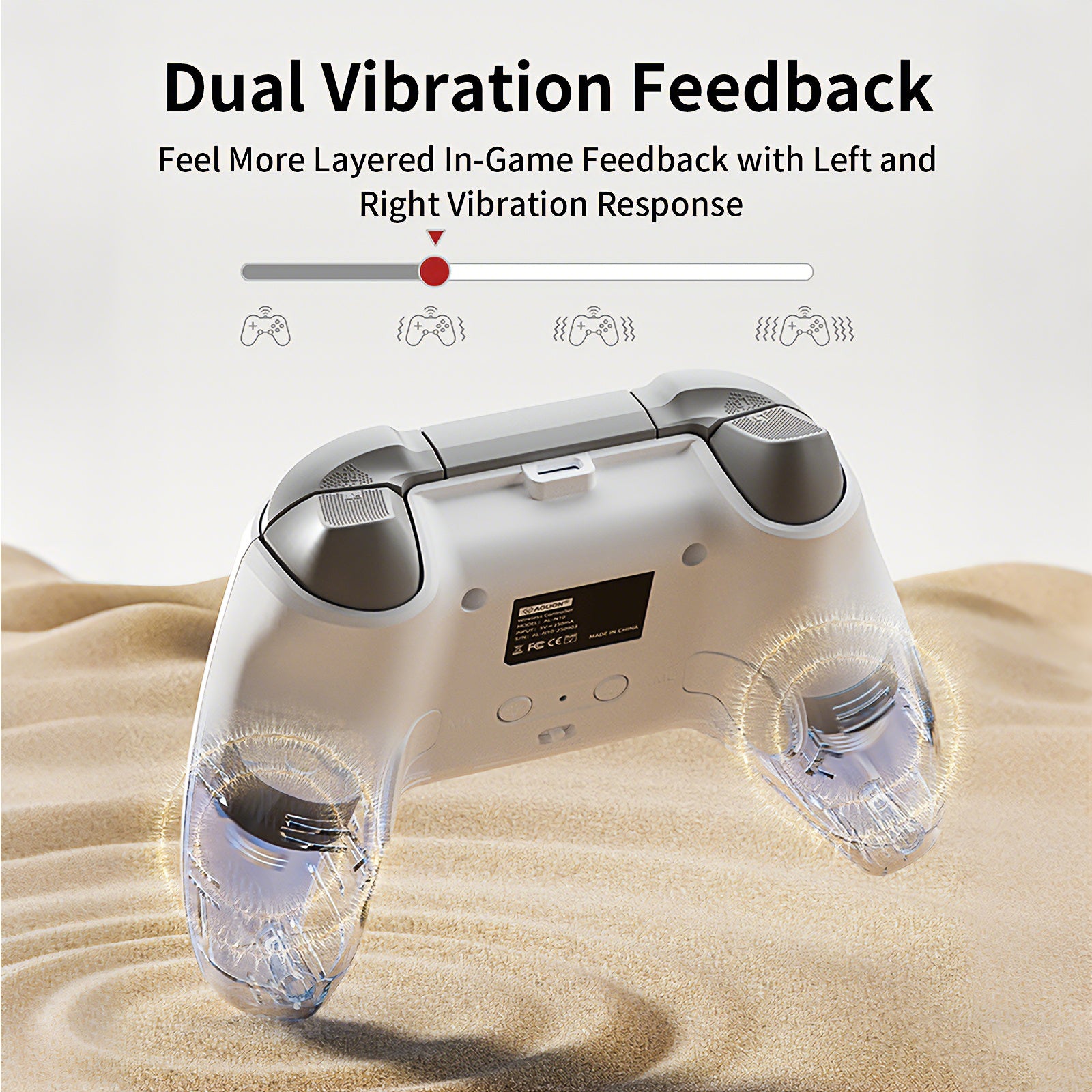 AOLION N10 Wireless Bluetooth Controller, Ergonomic Hall Effect Stick Gamepad, Compatible with PC, Steam, Switch, Accessories for Gamers