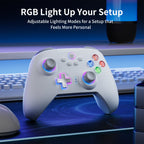 AOLION N10 Wireless Bluetooth Controller, Ergonomic Hall Effect Stick Gamepad, Compatible with PC, Steam, Switch, Accessories for Gamers