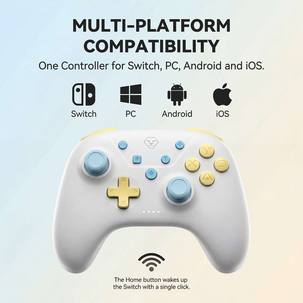 AOLION ROCOCO Lightweight Wireless Controller for Switch, PC & Mobile