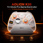 AOLION K20 TMR Wireless Controller with Charging Dock for PC, Switch & Mobile