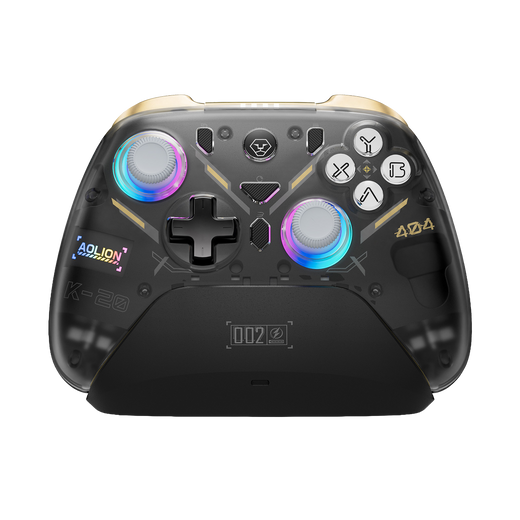 AOLION K20 Wireless Controller with Charging Dock for PC Switch & Mobile