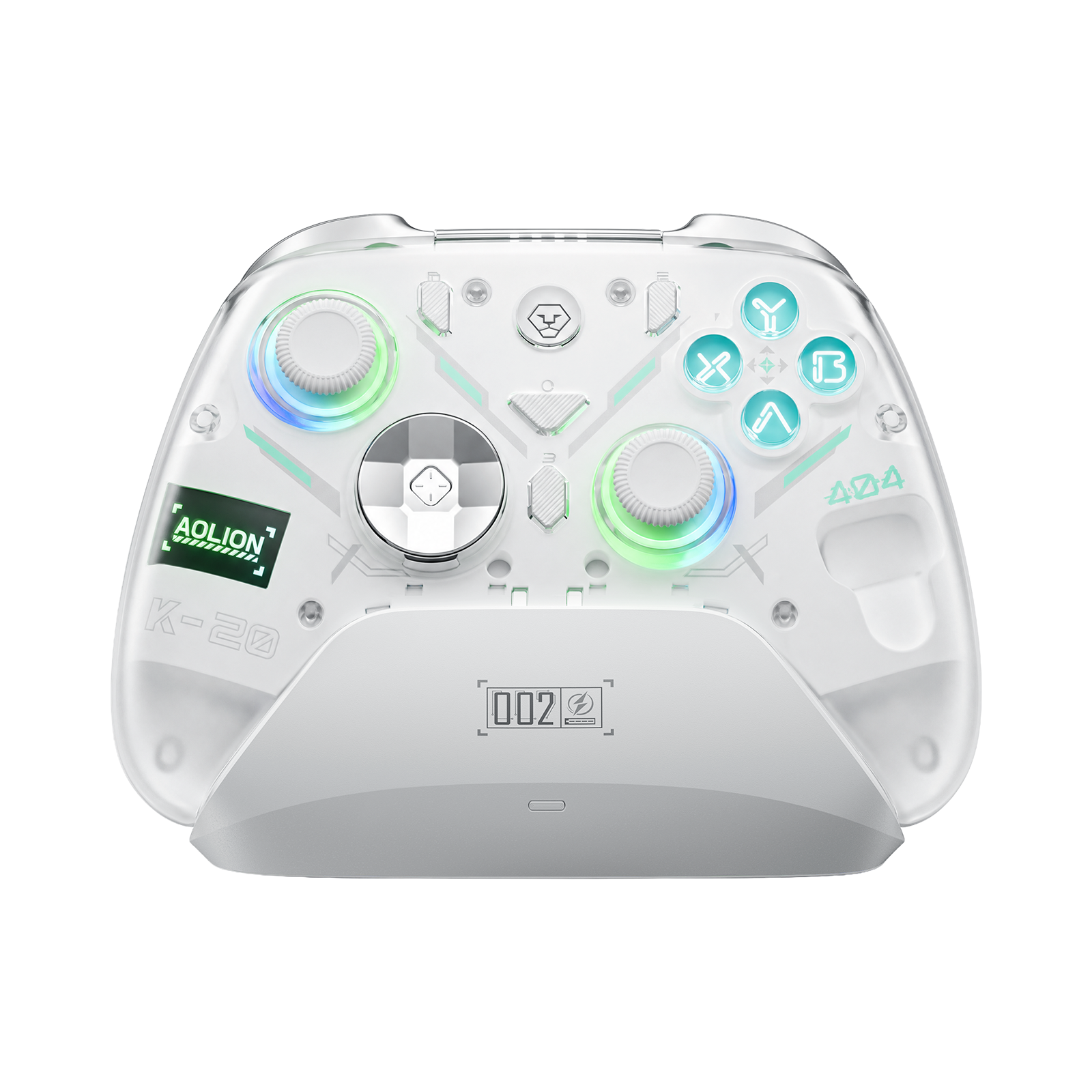 AOLION K20 Wireless Controller with Charging Dock for PC, Switch & Mobile