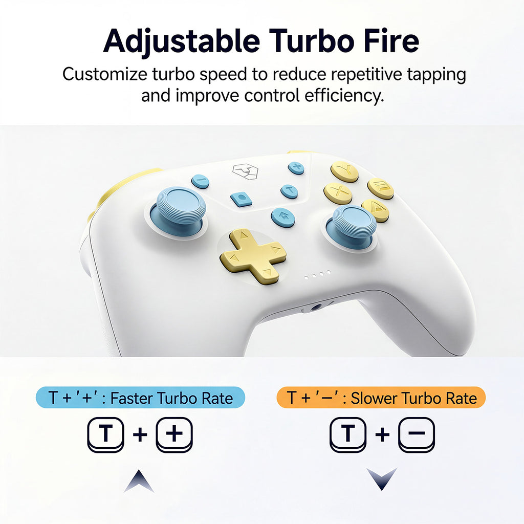 AOLION ROCOCO Light weight Wireless Controller for Switch, PC & Mobile
