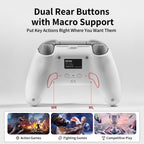 AOLION N10 Wireless Bluetooth Controller, Ergonomic Hall Effect Stick Gamepad, Compatible with PC, Steam, Switch, Accessories for Gamers