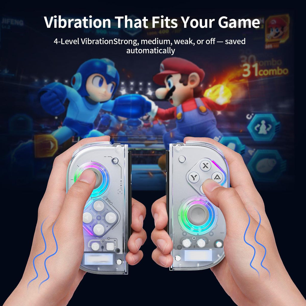 AOLION J20 Detachable Wireless RGB Game Controller for Switch