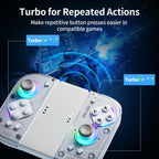 AOLION J20 Detachable Wireless RGB Game Controller for Switch