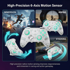 AOLION K20 Wireless Controller with Charging Dock for PC, Switch & Mobile