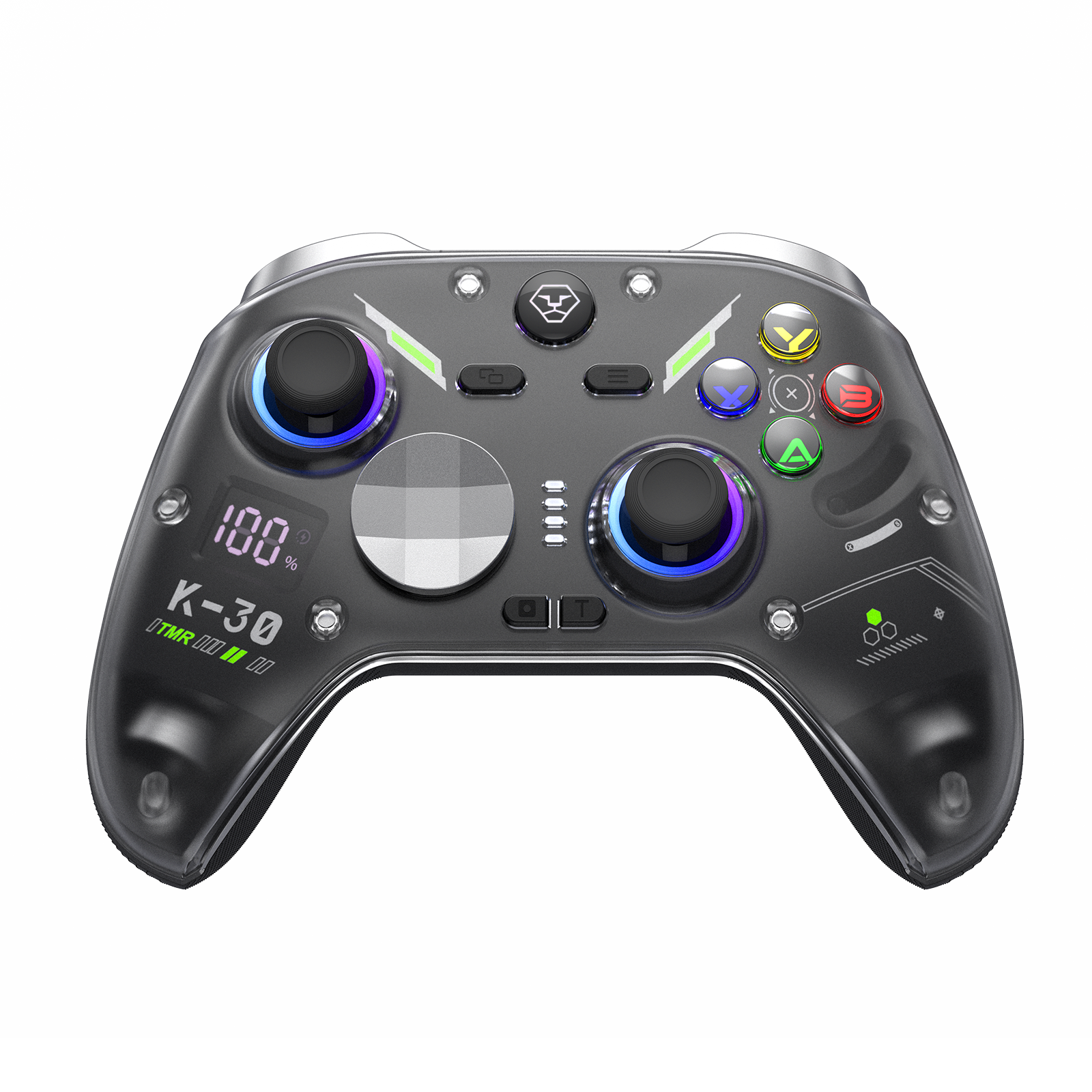 AOLION K30 TMR Wireless Controller with Charging Dock for PC, Switch & Mobile