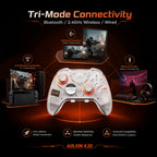 AOLION K20 TMR Wireless Controller with Charging Dock for PC, Switch & Mobile