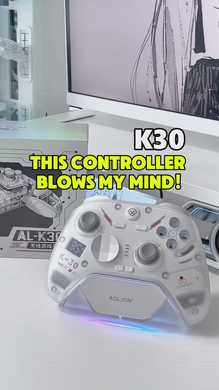 AOLION K30 TMR Wireless Controller for PC, Switch & Mobile video preview